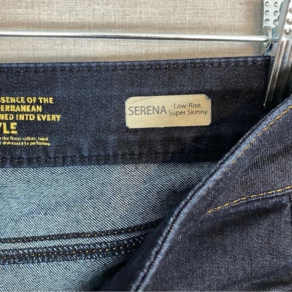 Mavi Serena Jeans Low Rise Super Skinny Dark Wash Sz 28/30 Stretchy - Picture 7 of 12